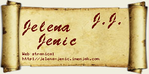 Jelena Jenić vizit kartica